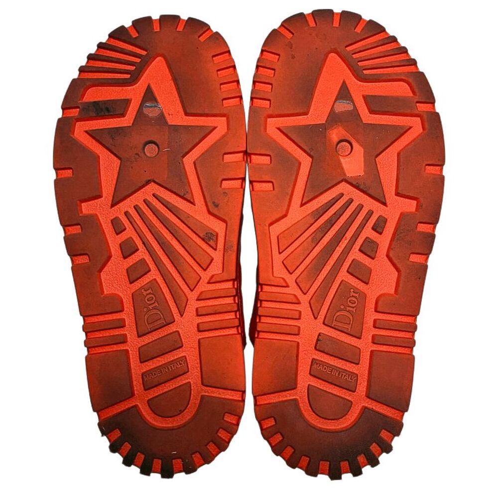 Dior D-Twist Cannage Quilted Orange Slides EU 36.5 Designer Sandals Slip On Flat - Picture 10 of 13